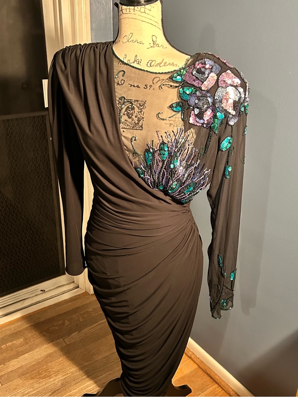 Casadei cocktail Embellished Shoulder Detail dress